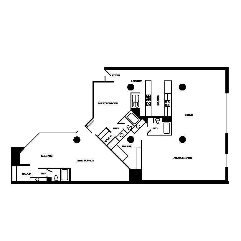 Floor plan layout diagram for dx1